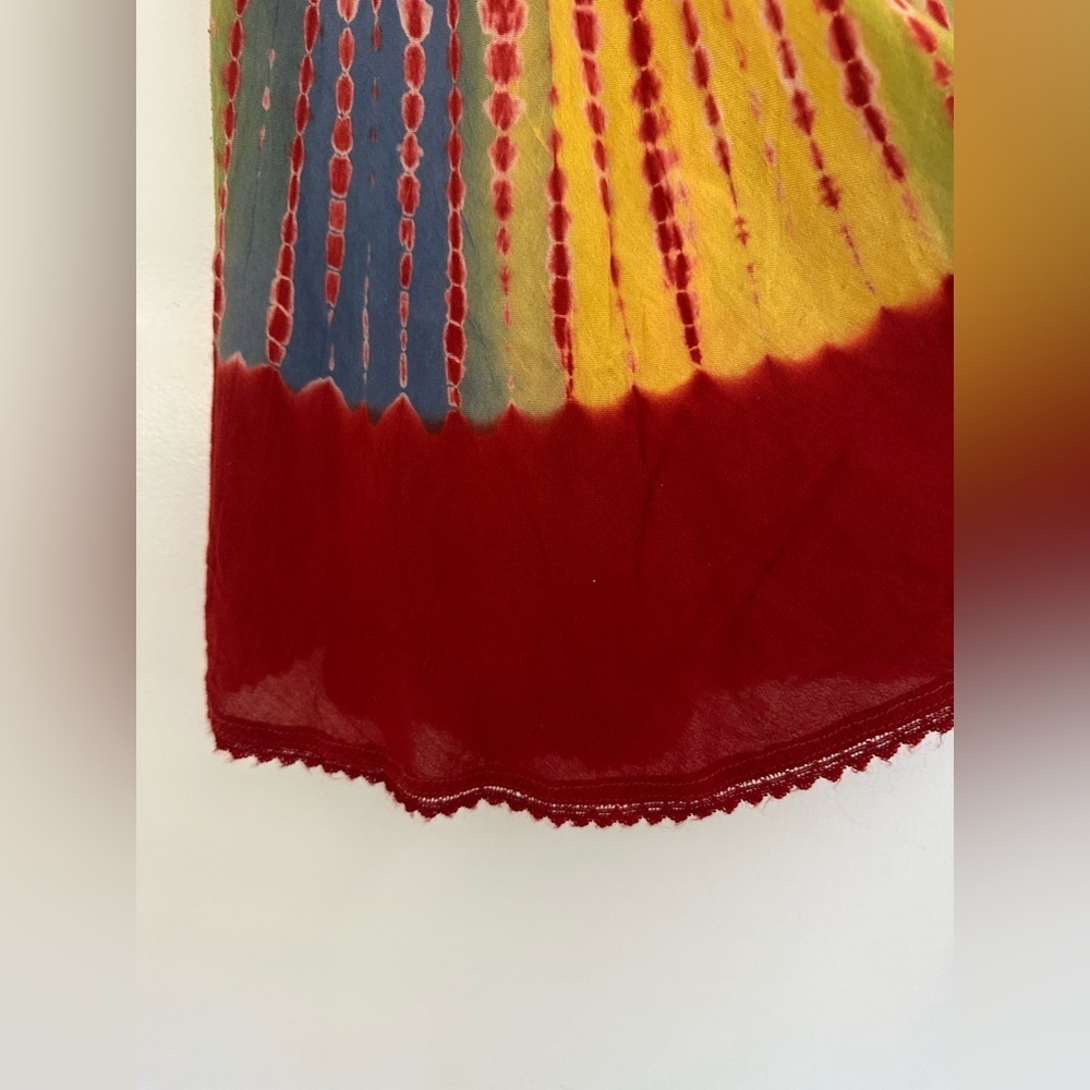India Boutique Bohemian Style Tie Dye Blouse - Picture 6 of 8